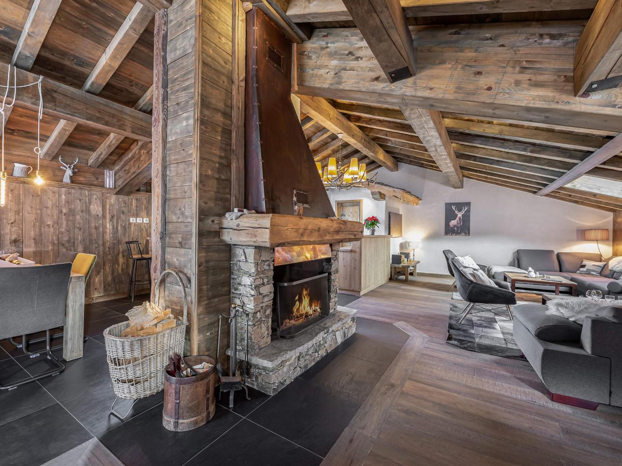 Chalet Elegant A Courchevel Le Praz Avec Spa, Cheminee Et Services Inclus - Fr-1-568-35 (Adults Only) Villa Exterior photo