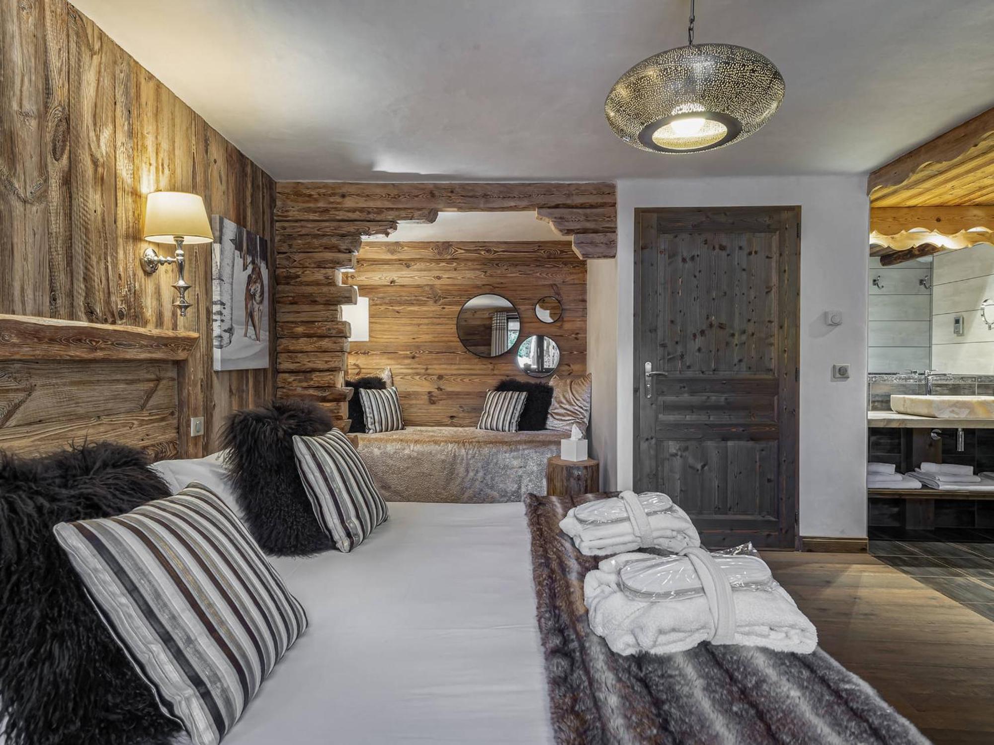 Chalet Elegant A Courchevel Le Praz Avec Spa, Cheminee Et Services Inclus - Fr-1-568-35 (Adults Only) Villa Exterior photo